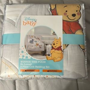 Disney baby Winnie the Pooh 3 piece crib bedding set